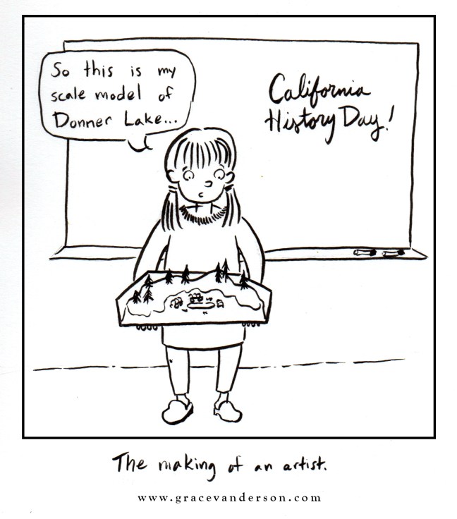 Donner Party Cartoon Grace Anderson